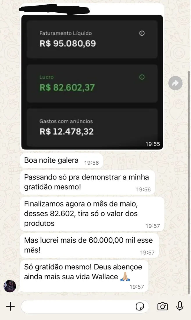 Print do resultado de Marcos Santana